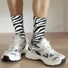 Calcetines de hombre Estampado de cebra Happy Retro Animal Skin Hip Hop Crazy Crew Sock Patrón de regalo Impreso
