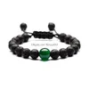 Frisado 7 Chakras Lava Rock Bead Pulseira de Cadeia de Óleo Essencial Difusor de Pedra Natural Trançado Pulseira de Corda Para Mulheres Homens Moda Artesanato Dh9Ta