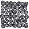 Jewelry Pouches TUMBEELLUWA 460g Irregular Natural Hematite Black Rutilated Quartz Agate Minerals Gem Stone Craft For DIY Accessories Room