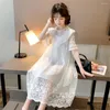 Girl Dresses Kids Summer Lace Long For Girls Clothes Short Sleeve Elegant Party Dress Baby Costumes Children Clothing 6 8 10 12 Years