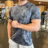 Men's T-Shirts Mens Running Sports t shirts Gym Fitness Training Compression camouflage Tshirt Male Crossfit Bodybuilding Tee Tops Clothing J230705