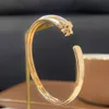 Luxusarmbänder Panther -Armband Armbänder Designer für Frauen Unisex Mode Armbänder für jedes Anlass Goldarmband für Mann Leopardenform Armband Ring