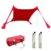 Overige Sportartikelen Outdoor Strandtent Zon Onderdak Camping Shades Tenten Winddicht Luifel UPF50 Draagbare Familie Voor Bea 230704