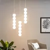 Hänglampor Bubble Glas Moderna Taklampor Rund Lampa Järn Ljuskrona Kartong Lyx Designer