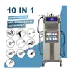 10 nouveaux dans 1 Machine de dermabrasion à eau Bubble Oxygène Nettoyage du visage profond Aqua Peel Spa Spa