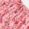 Skirts Boho Cherry Pink Floral For Women Cotton Summer Beach Skirt Holiday Long Gypsy Chic Pleated Party Wear