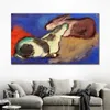 Аннотация Canvas Art Tow Sleep Rabits Franz Marc Marc