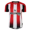 23 24 Brentfords FC Home Soccer Jerseys 2023 2024 Vuxen Toney Mbeumo Henry Second Football Shirts Men Kids Kit 999