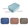 Dinnerware Sets 700ml Compartments Lunch Box Silicone Home Travel Camping Hiking Picnic Container Reusable Lunchbox Adults Blue