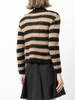 Women's Knits Ladies Vintage Stripe Alpaca Cardigan Early Spring Hand Crochet Women V-Neck Long Sleeve Single Breasted Slim Fit Sweater