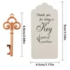 Other Event Party Supplies 20set/lot DIY Wedding Favors Funny Party Gifts Back Gifts for Guests Clover Design Vintage Key Beer Bottle OpenerCardString 230704