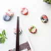 Chopsticks Creative Japanese Rack Ceramic Holder Stand Pillow Support Cartoon Kitchen Tableware Decoratio