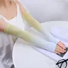 Gradient Ice Silk Sleevelet Sunscreen Arm Sleeves Arm Guard Covers Oversleeve Protección UV Ciclismo y conducción Mujeres Hombres 1 par