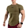 T-shirts pour hommes Gym Tshirt Hommes Fitness Bodybuilding Coton Chemise Maigre Mâle Running Sport Jogging Formation Tee Tops Crossfit Marque Vêtements J230705