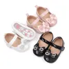 Babyschoenen Leuke Baby Meisjes Prinses Schoenen Zachte PU Leer Boog Strass antislip Walker Baby Peuter Voor 3-11Months