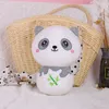 Muñeco de peluche de animales de la serie Mushroom, lindo conejo, panda, decoración del hogar, juguete de peluche