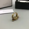 Designer Branded Jewelry Rings Womens Gold Silver Plated Copper Finger Adjustable Ring Women Love Charms Wedding Supplies Luxury Accessories GR-024