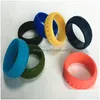 Полоса кольца 7 цветов/лот Sile Sports Uni Персонализированный палец для софтбола для женщин мужские