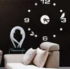 Relógios de parede 3D Acrílico Simples DIY Digital Relógio de parede sala de estar quarto cenários cozinha Pássaro Decoração artesanato Relógio de parede Z230706