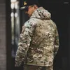 Vestes de chasse M65 Hiver Tactique Parka En Plein Air Chaud Camouflage Militaire Veste Manteau Multicam À Capuche Outwear Dropship Casual Multi Poches