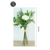 Flores decorativas de seda rosa Gypsophila, racimos pequeños artificiales, decoración para sala de estar, plantas falsas para el hogar, suministros para festivales de bodas