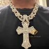 Collane con ciondolo Gioielli di design Collana di gioielli hip-hop Argento 925 Iced Out vvs Moissanite Diamond Fashion Maglia a catena cubana