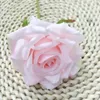 Decorative Flowers Curled Edges Rose Artificial Hand Holding Bouquet For Wedding Bridal Party Home Decor Valentine's Day Birthday Gift