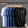 Men's T-Shirts QUESHARK Reflective Men Quick Dry Short Sleeve Sports Running T Shirt Breathable Ice Silk Tops Tshirts Fitness Gym Workout Tees J230705