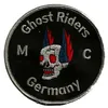 HOGE KWALIT GHOST RIDERS SCHEDELS PATCH BIKER MOTORFIETS CLUB VEST OUTLAW COOL BIKER MC JAS PUNK IJZER OP PATCH 209o