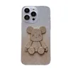 Sparkle Blittery Diamond Bear для iPhone 13 14 Plus Pro Max Cover Cover Ultra Tow