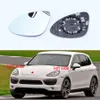Para Porsche Cayenne 2011 2012 2013 2014 2015 2016 accesorios de coche lentes reflectantes retrovisores lente de espejo lateral de vidrio con calefacción