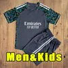 Men Kids Pełny zestaw 23/24 Camavinga piłka nożna 2023 Real Madryts Rodrygo Modric Marcelo Asensio Lucas przeciwko Tchouameni Bellingham Home Away Away Ikona bramkarza