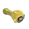 lemon skull head ghost ceramic smoking hand pipes for dry herbs