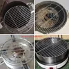 Barbecue Outils Accessoires 304 Acier Inoxydable rond Grill Mesh Maison Rôti Filets Bacon Outil Fer barbecue accessoires antiadhésif Tapis Grille 230704