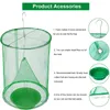 Ranch Fly Trap Outdoor Reusable Hanging Cages with Bait Trays Fly Catcher Killer for Farm Orchard Restaurants XBJK2307