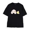 새로운 PA 여름 남성 디자이너 티 셔츠 캐주얼 커플 짧은 슬리브 티 100% 코톰 편안한 인쇄 셔츠 남성 여자 손바닥 대형 운동 티셔츠 p2287