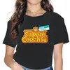 Kadın Tişörtleri Süper Coochie Kadın Tshirts Hayvan Geçiş Switch RPG Tom Resetti Bells Gotik Vintage Kadın Giyim Büyük Pamuk