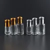 3 ml, 6 ml, 10 ml achteckige Glasflaschen mit Rolle auf Aromaflaschen, Metallkugel, Parfüm, ätherisches Öl, Verpackungsfläschchen, nachfüllbarer Koffer, ZA1623 Kbtjm