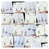 Hänge Halsband Blandad stil Koreansk Lyx Cubic Zirconia Cz Crystal Diamond Charm Sier Pläterad Choker Chain För Kvinnor Smycken I Dr Dhcrd