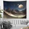Tapestries Landscape Tapestry Wall Moon Valley Tapisserie Mural Living Room Decor Hanging Tapisserie Home