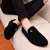 HBP Dres Schuh Frühling Sommer Neue Männer Loafer bequemer flacher Freizeitschuh atmungsaktiv auf weicher Leder -Fahrmozia 220723