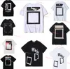 T-shirts för män Nytt Dammode Toppar Sport T-shirt Sommar Designer Offs Vita T-shirts med rund hals Lyxiga bomull Lösa T-shirts Casual Kortärmade Oljemålning