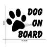 Autocollants de voiture bébé chien de compagnie à bord de la voiture autocollants de voiture élégants panneau d'avertissement réfléchissant Dacel x0705