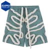 Herrshorts Hiphopshorts för män Distortion Rope Harajuku Streetwear Sweatshorts Sommar Lösa Casual Shorts 230704