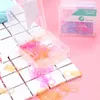 60 st/lot ABS Mini Gem Kawaii Pappersmaterial Escolar Klart pärm Pos Biljetter Anteckningar Brevklämma