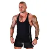 Männer Tank Tops Ankunft Stringer Kleidung Bodybuilding Männer Fitness Singlet Ärmelloses Hemd Solide Baumwolle Muscle Weste Unterhosen 230704