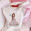 Bolsas de compras Bolsas de mão Japonês Estampa de desenho animado Ombro Casual Bolsa para meninas Bolsa de mão para mulheres Pacote elegante Bolsa de lona