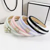 Barrettes Chooe Fahion Deigner Brand Letter Print Print Wide Edge Cownted Luxury Turban Hap Hoom Hoom Hop укрытия для женщин -девочка Chritma