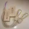 Lâmpadas pendentes Lâmpada de luz Loft Personalidade criativa Industrial Lâmpada Edison Estilo americano para sala de estar Tafellamp