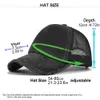 Ball Caps FS Summer Unisex 5 Panel Trucker Hats Fashion Solid Color Worn Design Mesh Hat For Women Brown Breathbale Men Baseball Cap Bone 230704
